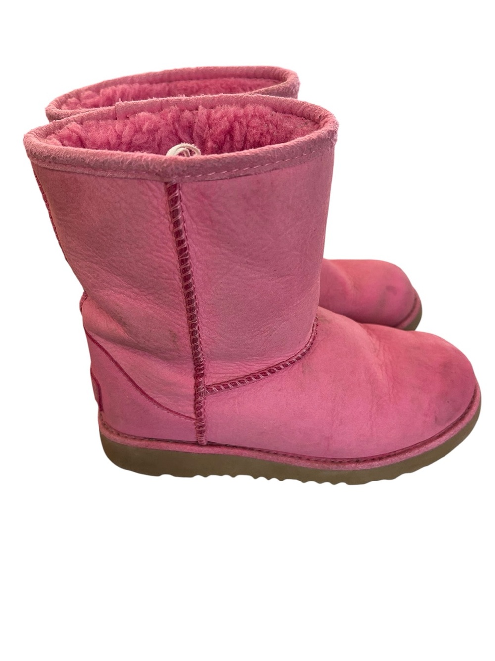 Ugg Classic Pink Shearling Boots girls size 13